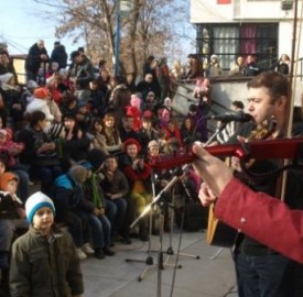 La Teatrul Masca, in aer liber